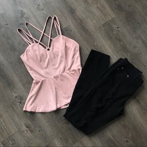 CHARLOTTE RUSSE blush top